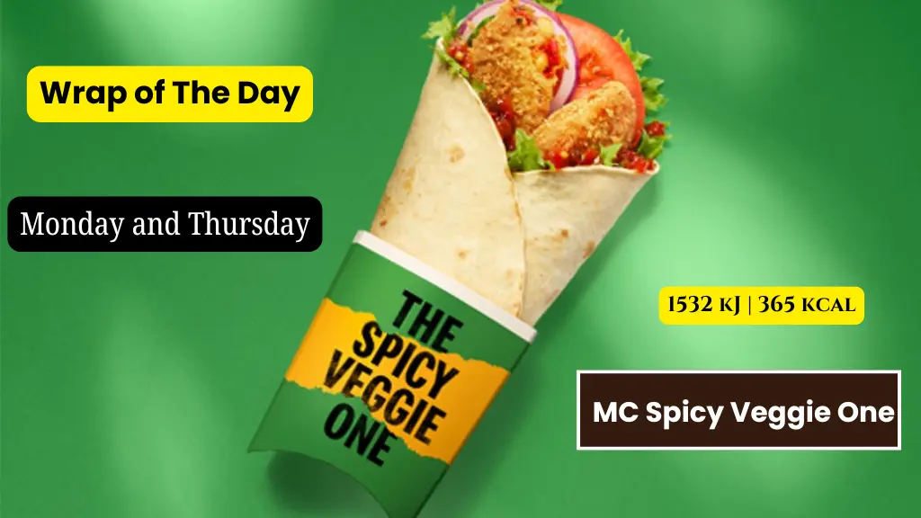 MC Spicy Veggie One Wrap of The Day